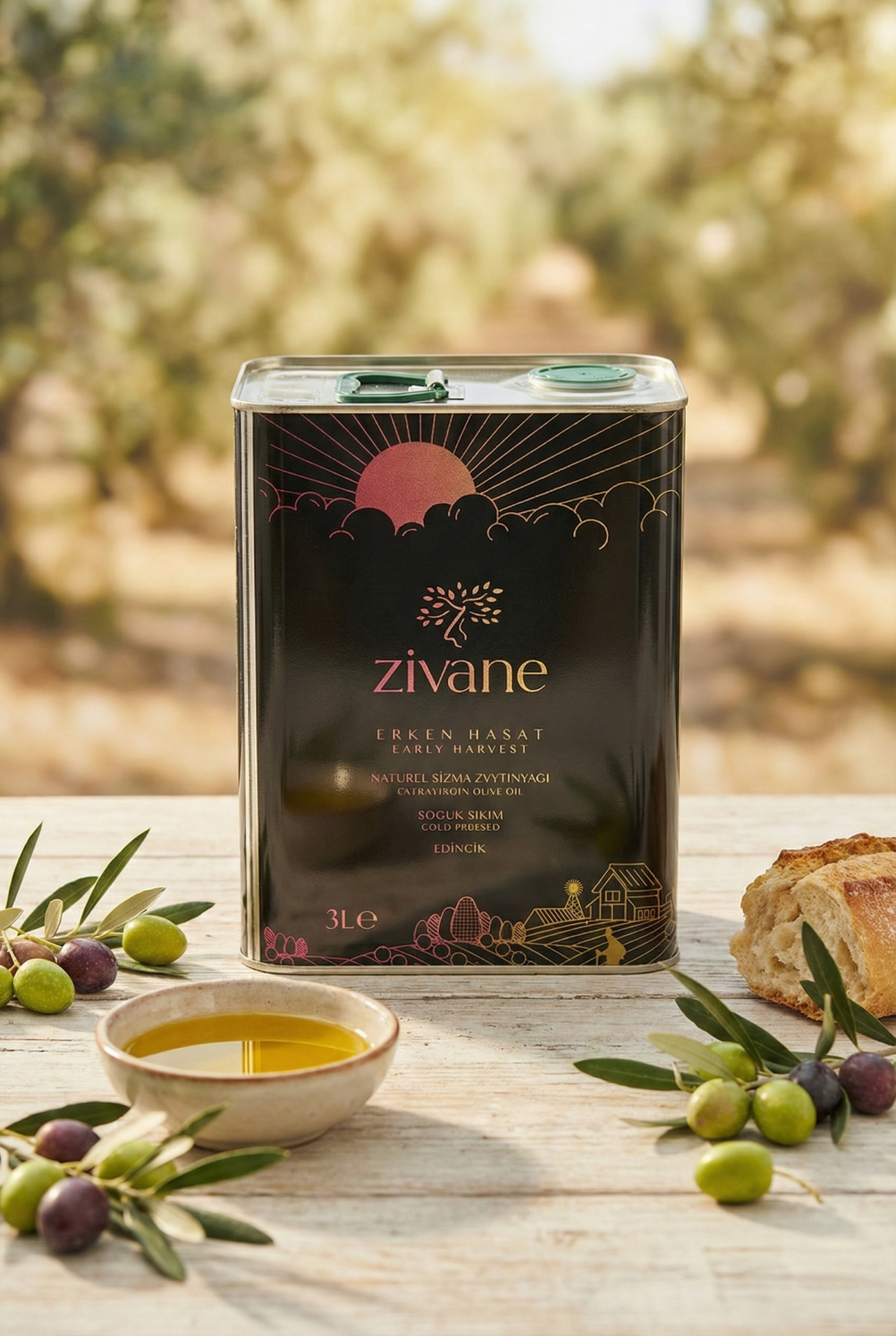 Naturel Sızma Zeytinyağı - Erken Hasat (3Lt.)