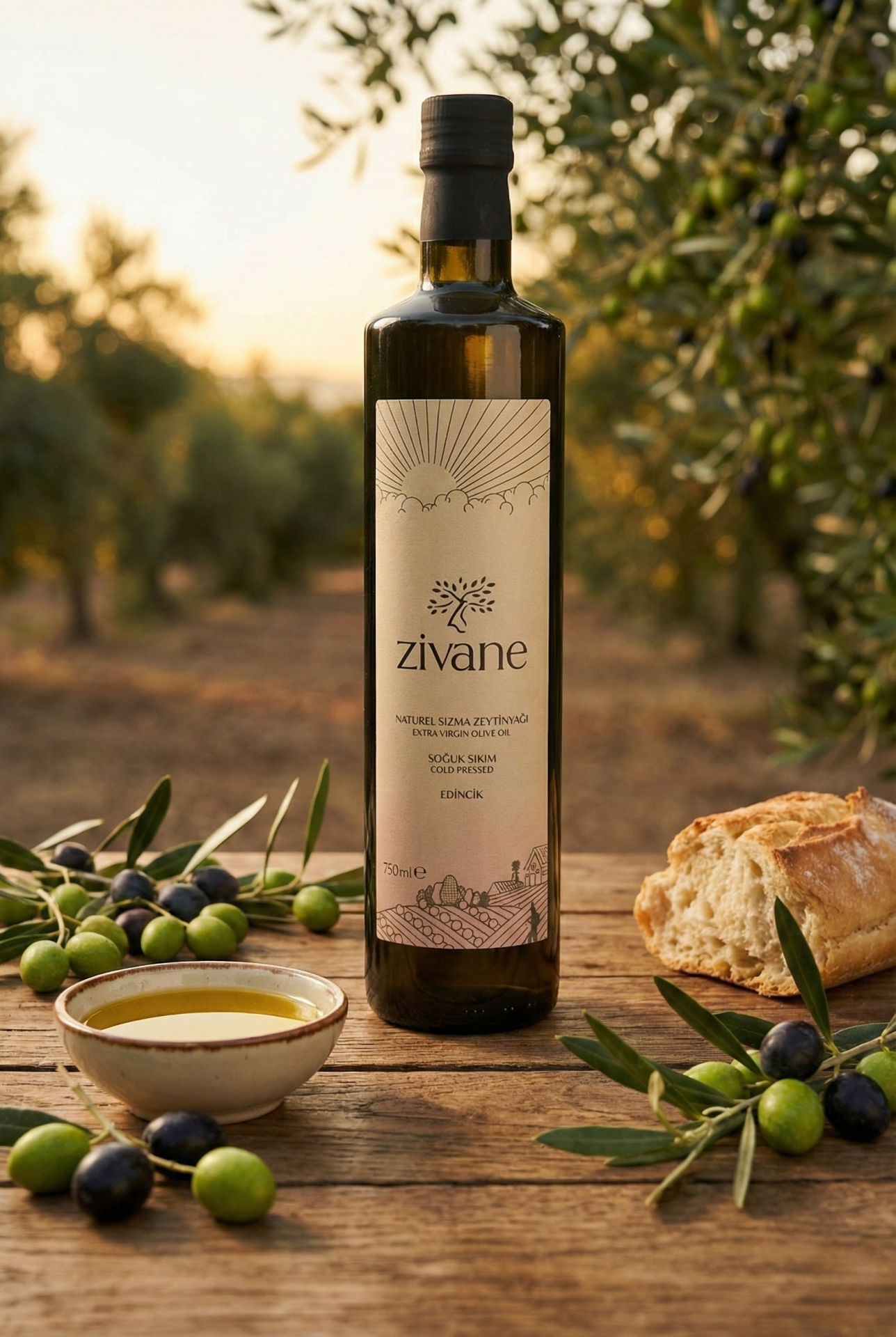 Naturel Sızma Zeytinyağı - Olgun Hasat (750ml.)