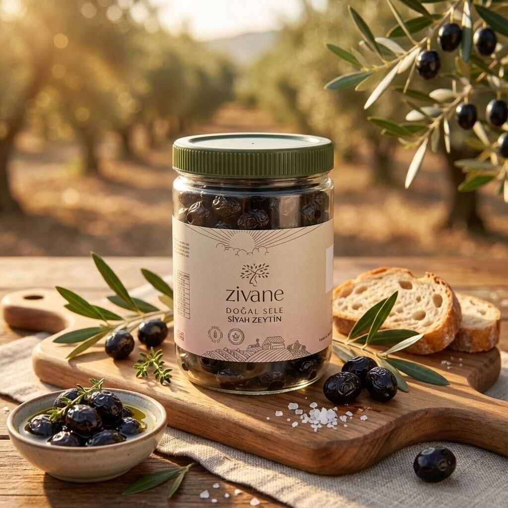 Siyah Zeytin - Doğal Sele (1Kg.)