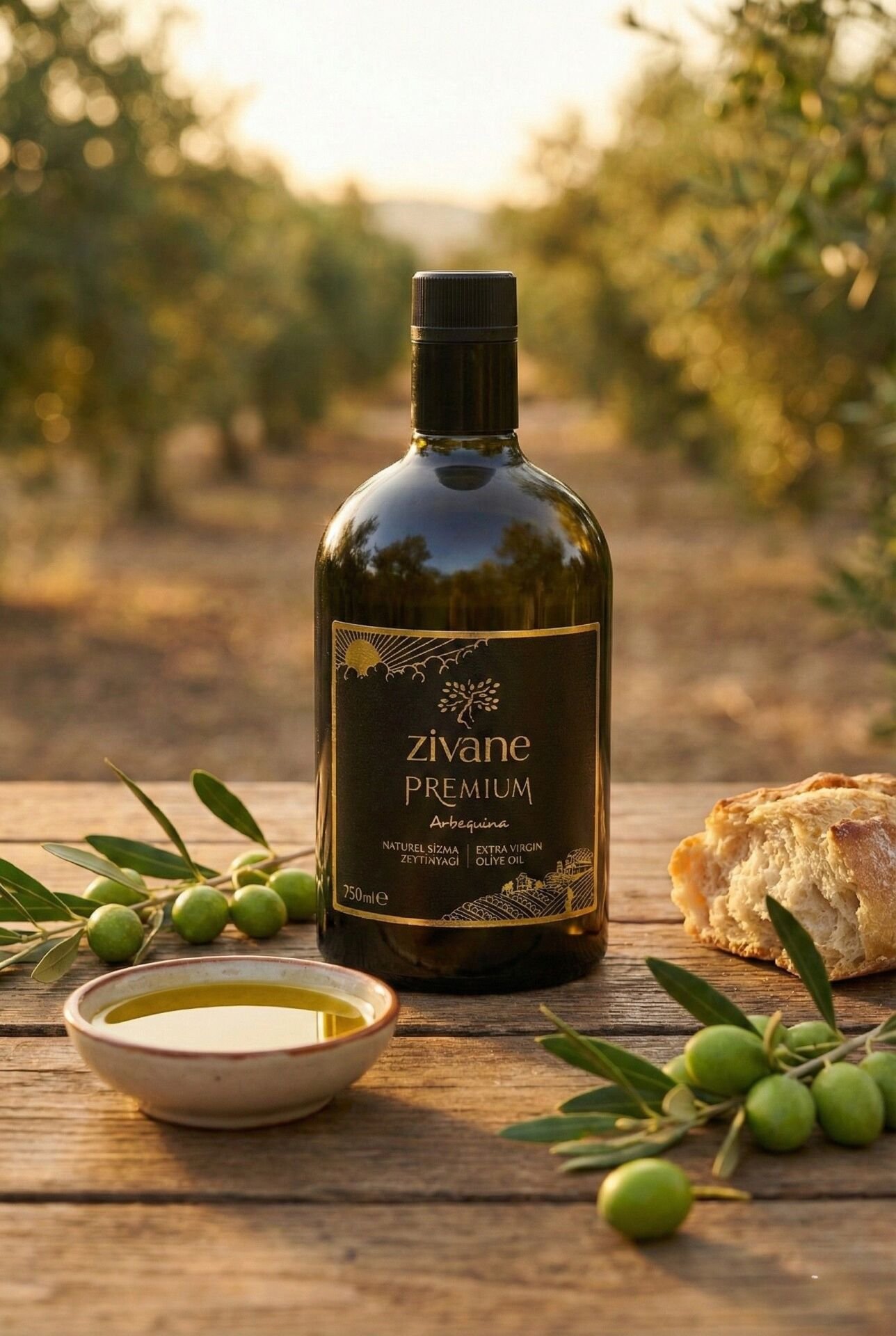 Premium Naturel Sızma Zeytinyağı - Arbequina (İlk Hasat 0,75 lt.)